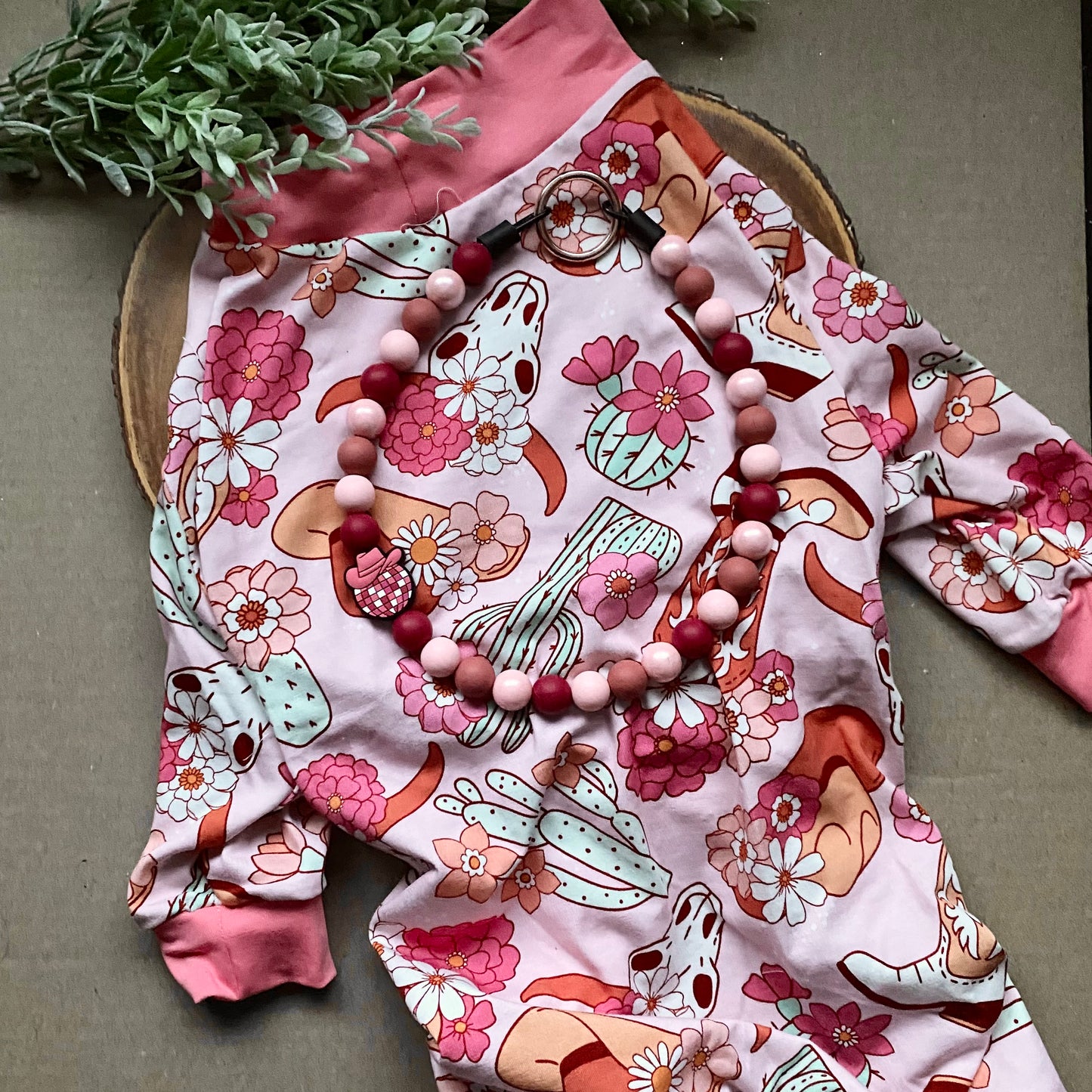 Cowboy Love Dog Beaded Collar