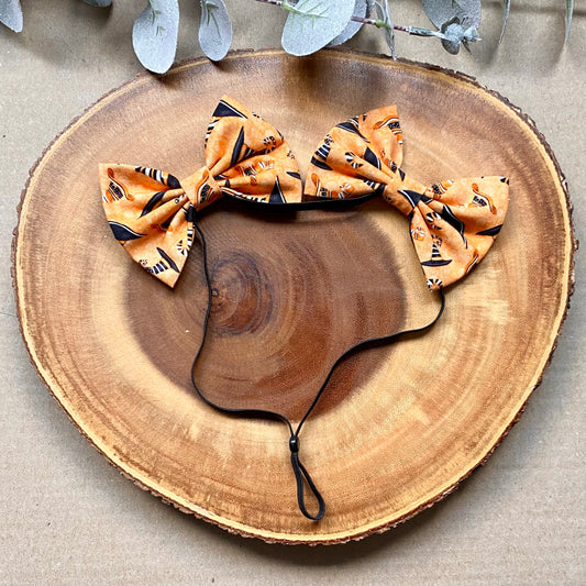 Witches Hats Dog Double Bows
