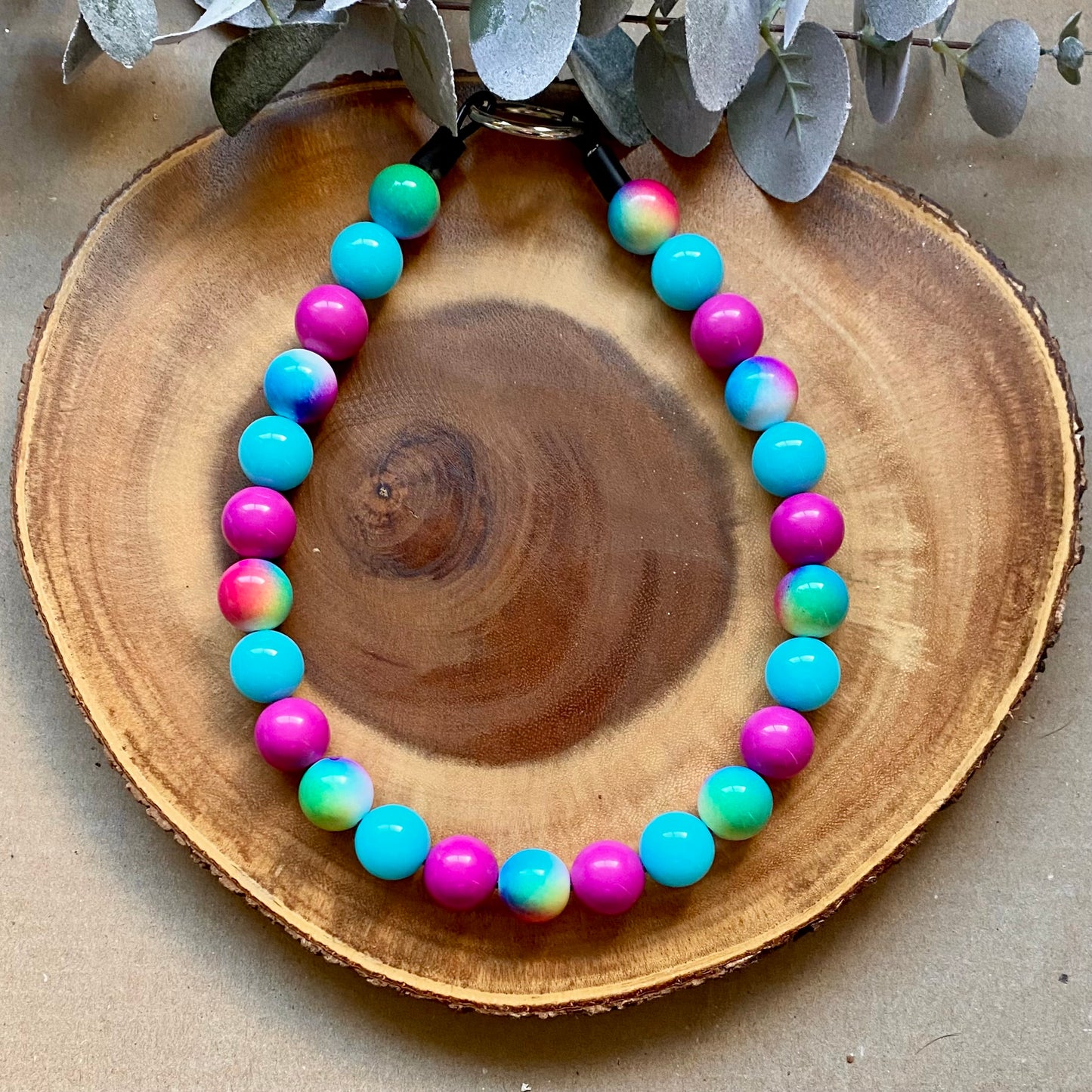 Neon Lights Dog Beaded Collar