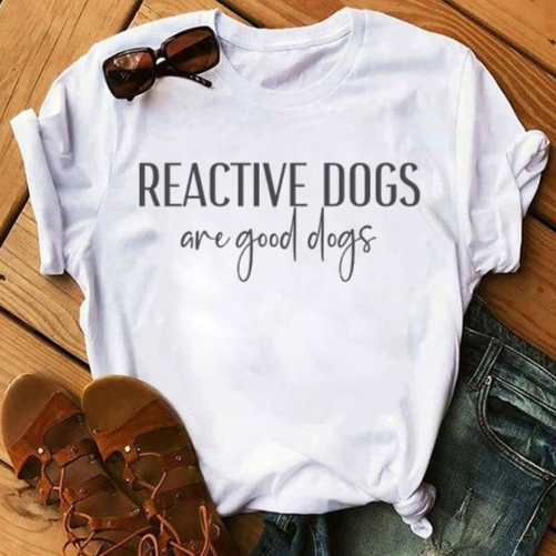Reactive Dogs are Good Dogs V-neck Tshirt