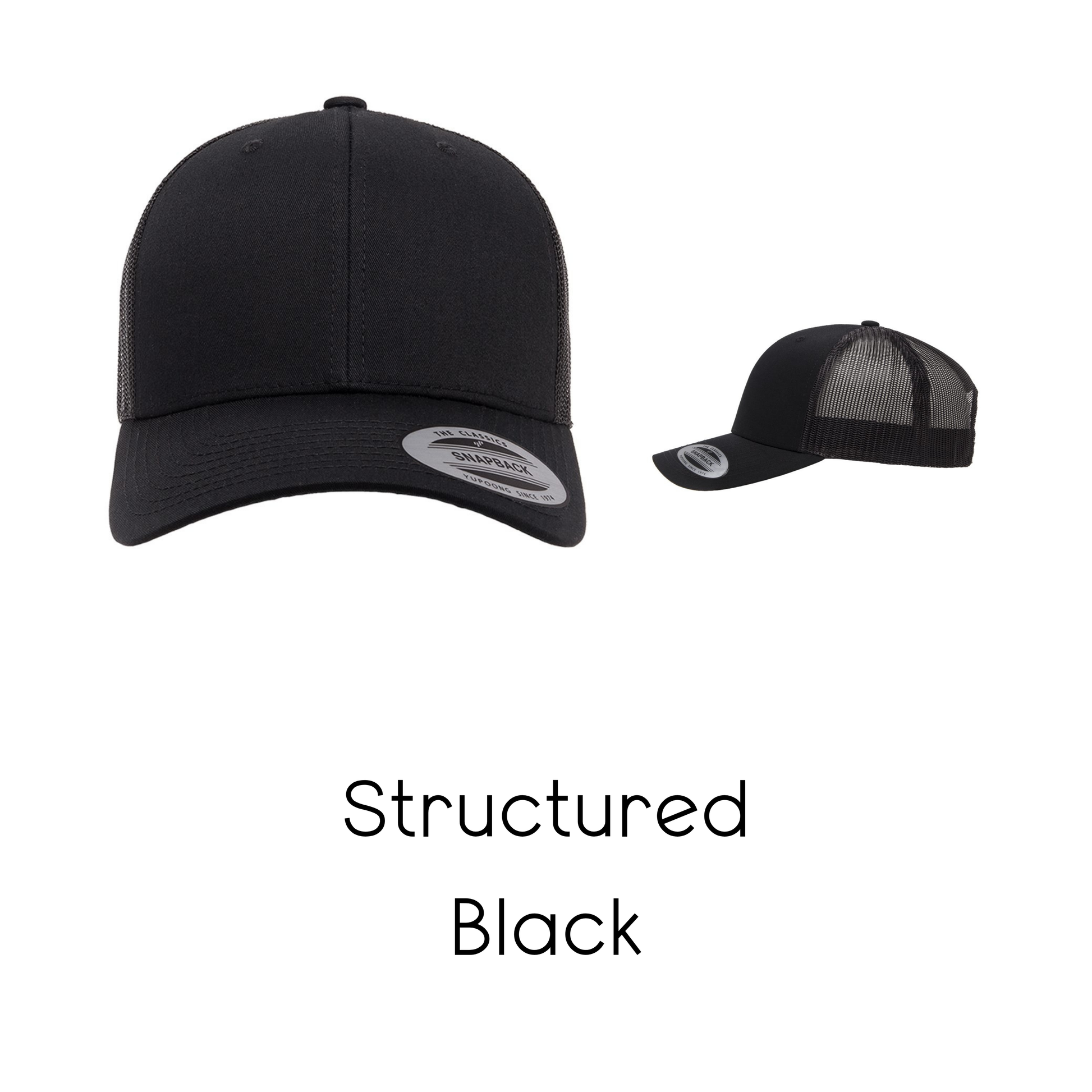 Dogfather hat by Bully Love Boutique, stylish black cap with embroidered text, perfect for dog lovers and fashion-forward pet owners.