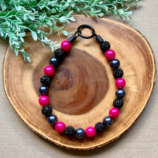 Punk Princess Bubblegum Dog Beaded Collar