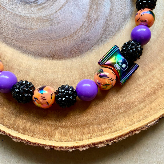 Halloween Candy Beaded Collar
