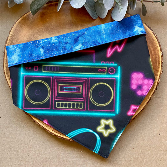 Neon Lights Dog Bandana