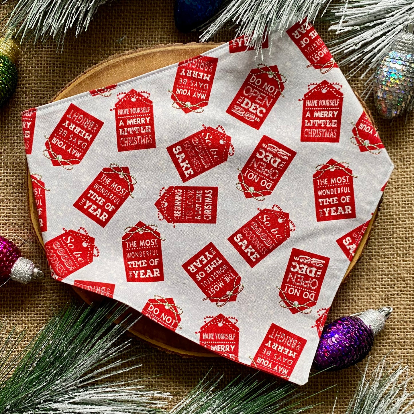 Gift Tags Dog Bandana