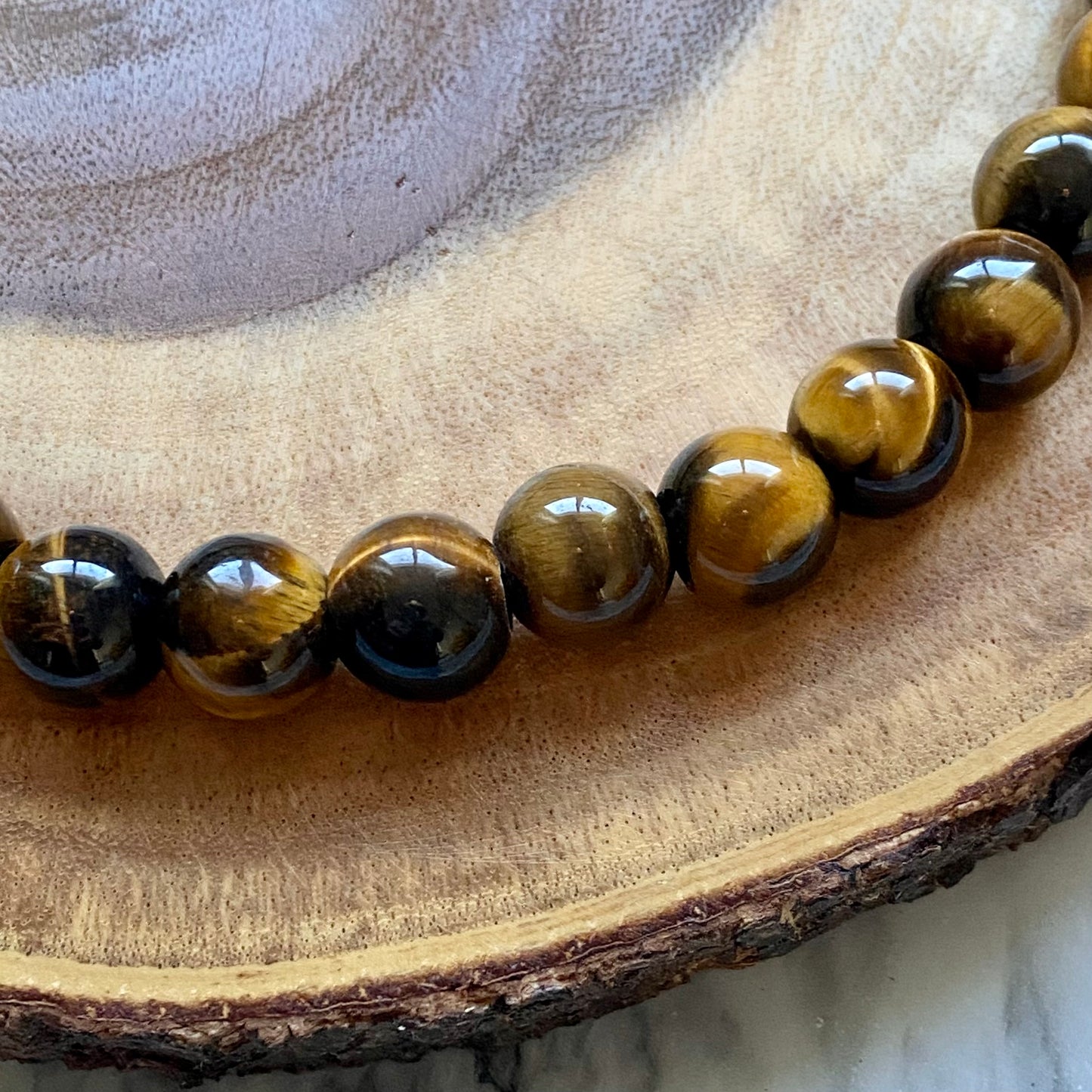 Tigers Eye Beaded Collar