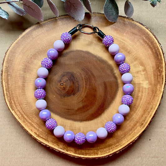 Lilac Dusk Dog Beaded Collar