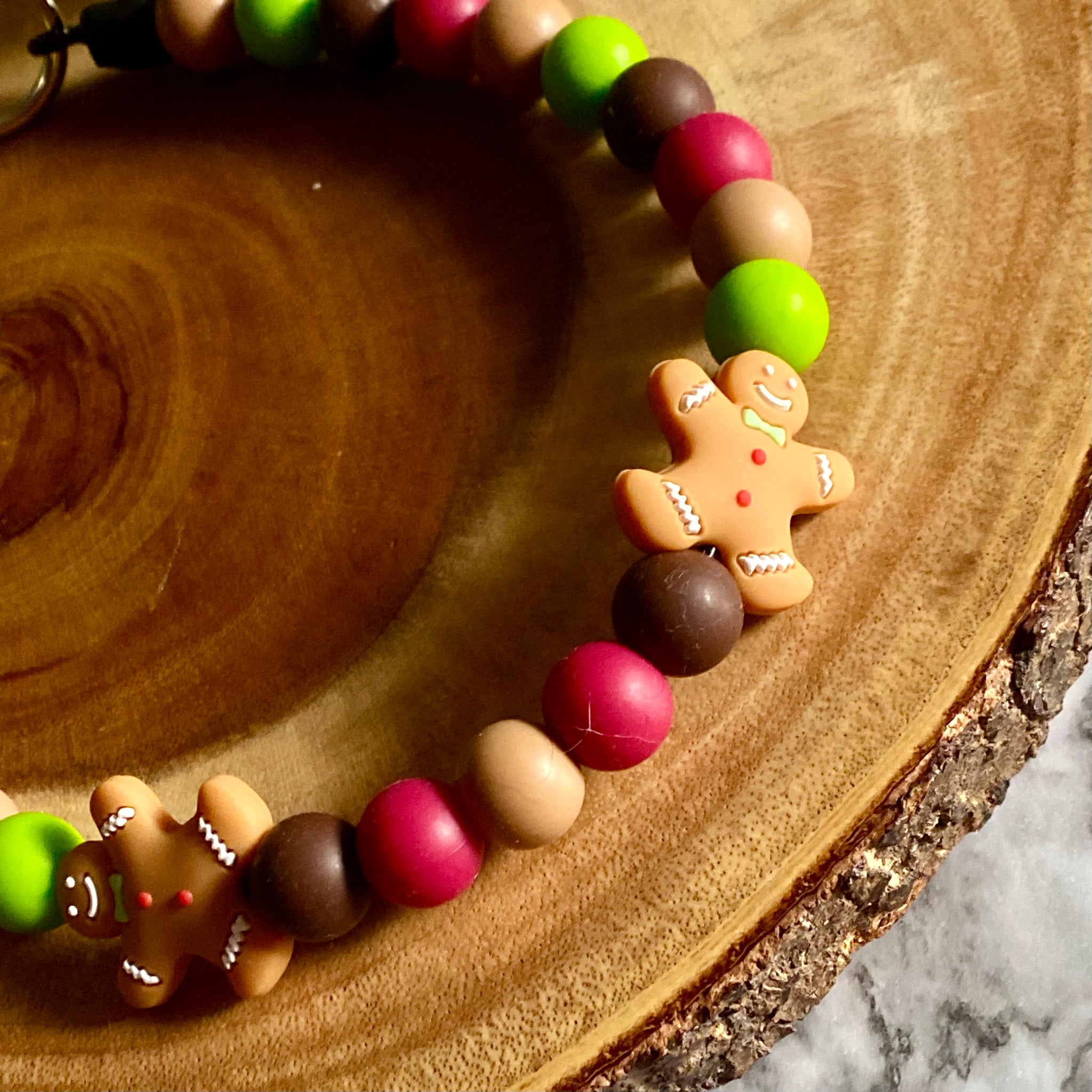 Gingerbread Cookie Beaded Collar
