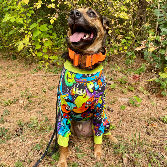 Graffiti Dog Pajamas - Urban Pet PJs for Big Dogs - Bully Love Boutique