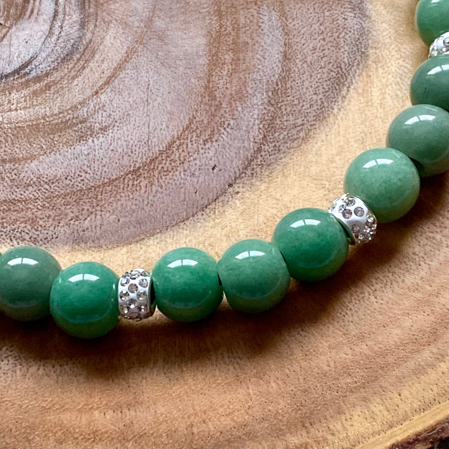 Green Aventurine Beaded Collar