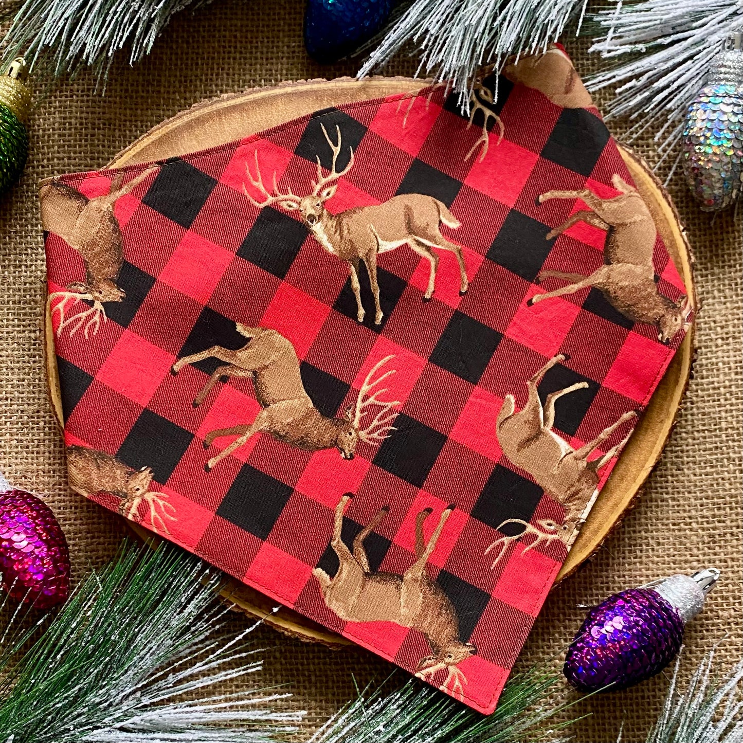 Buffalo Plaid Dog Bandana