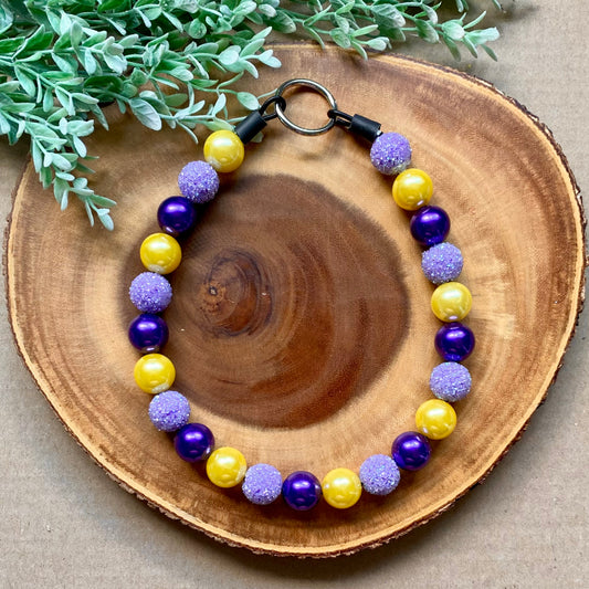 Twilight Glow Bubblegum Dog Beaded Collar
