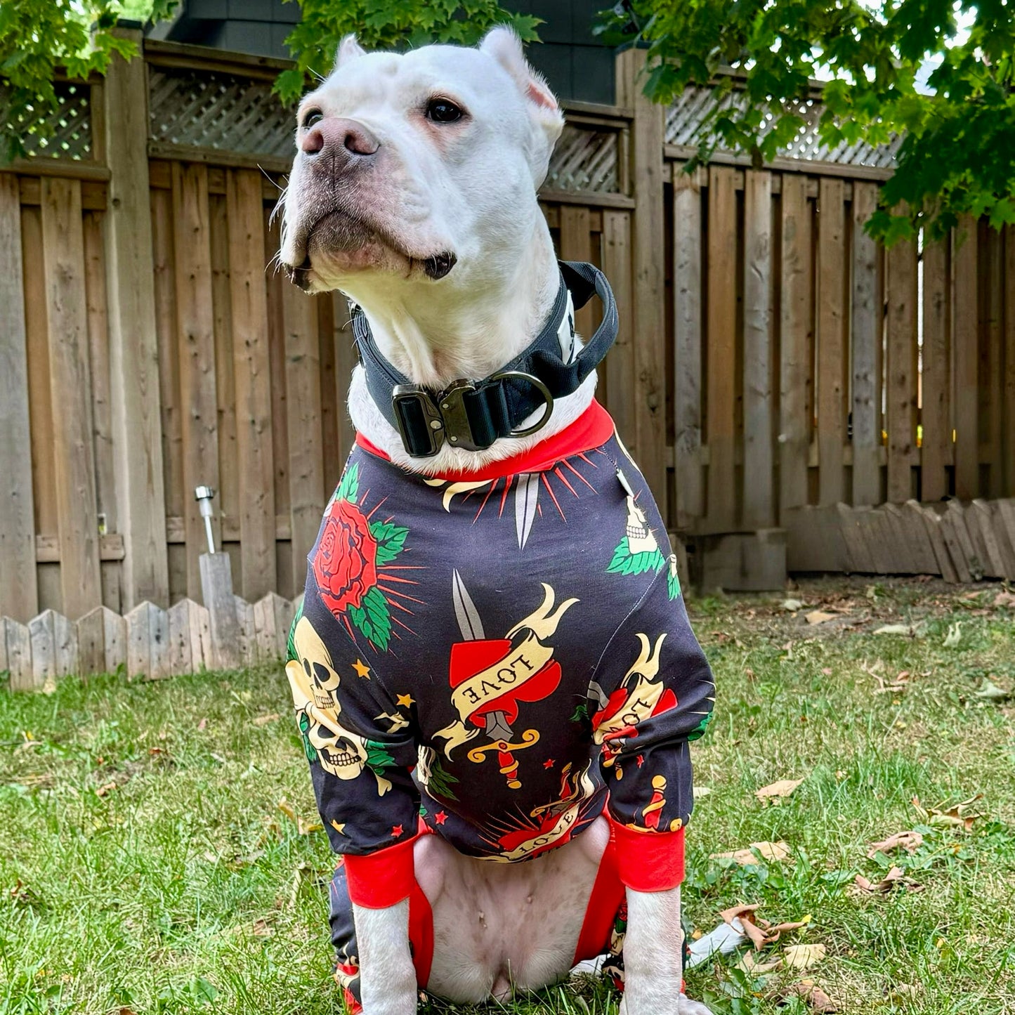 Skulls & Roses Dog Pajamas