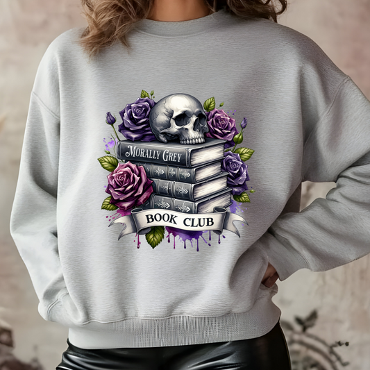 Morally Grey Book Club Crewneck