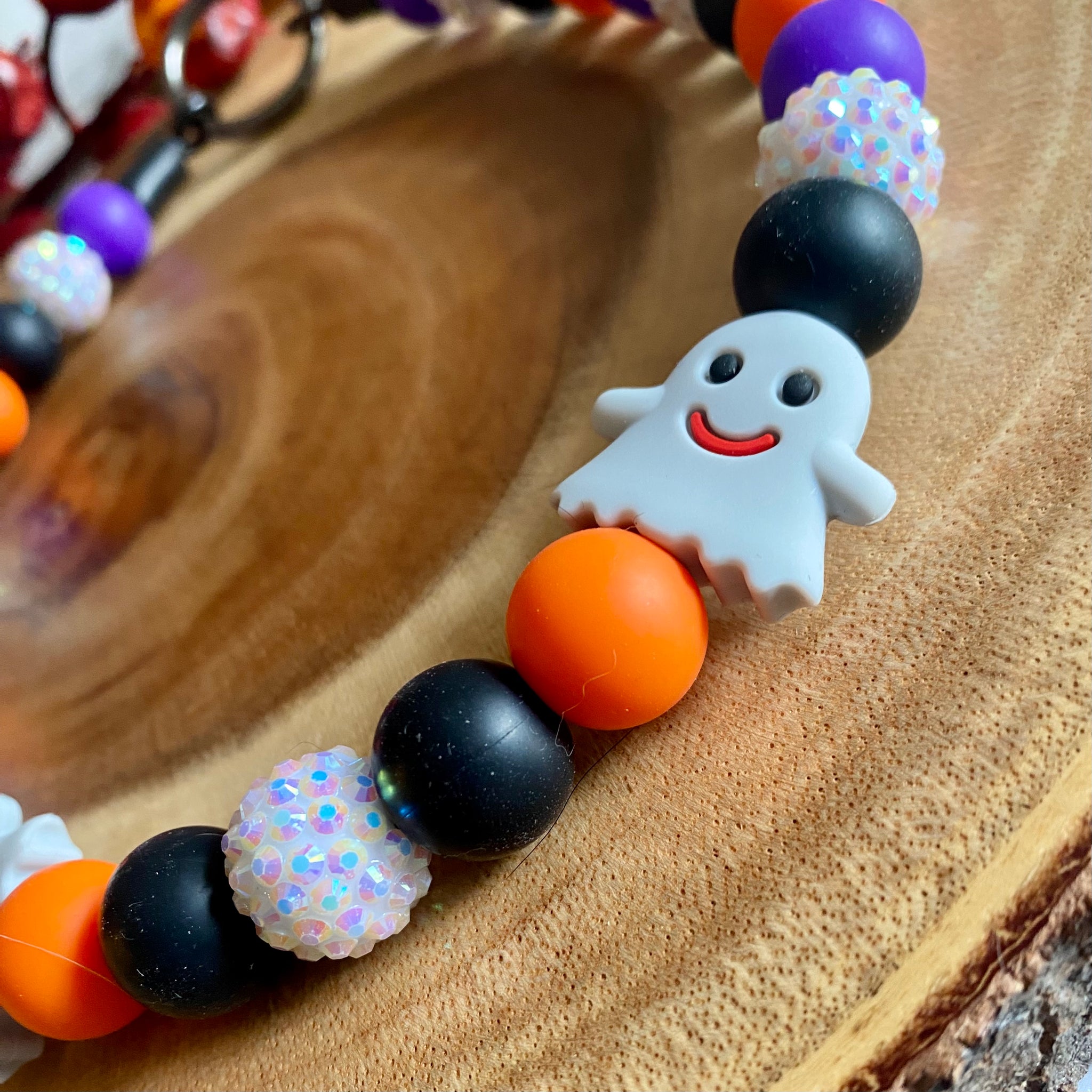 Sparkly Ghost Beaded Collar