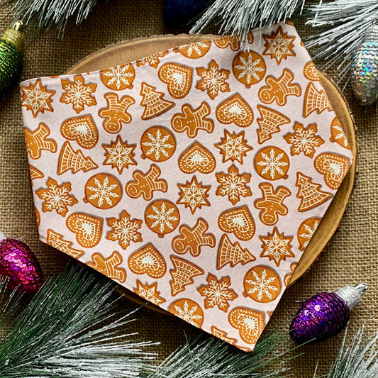 Gingerbread Cookies Dog Bandana