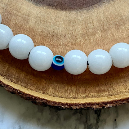 White Jade Beaded Collar