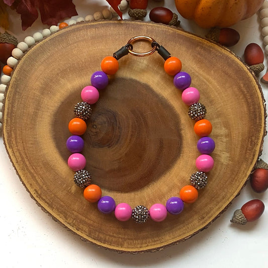 Mean Halloween Beaded Collar