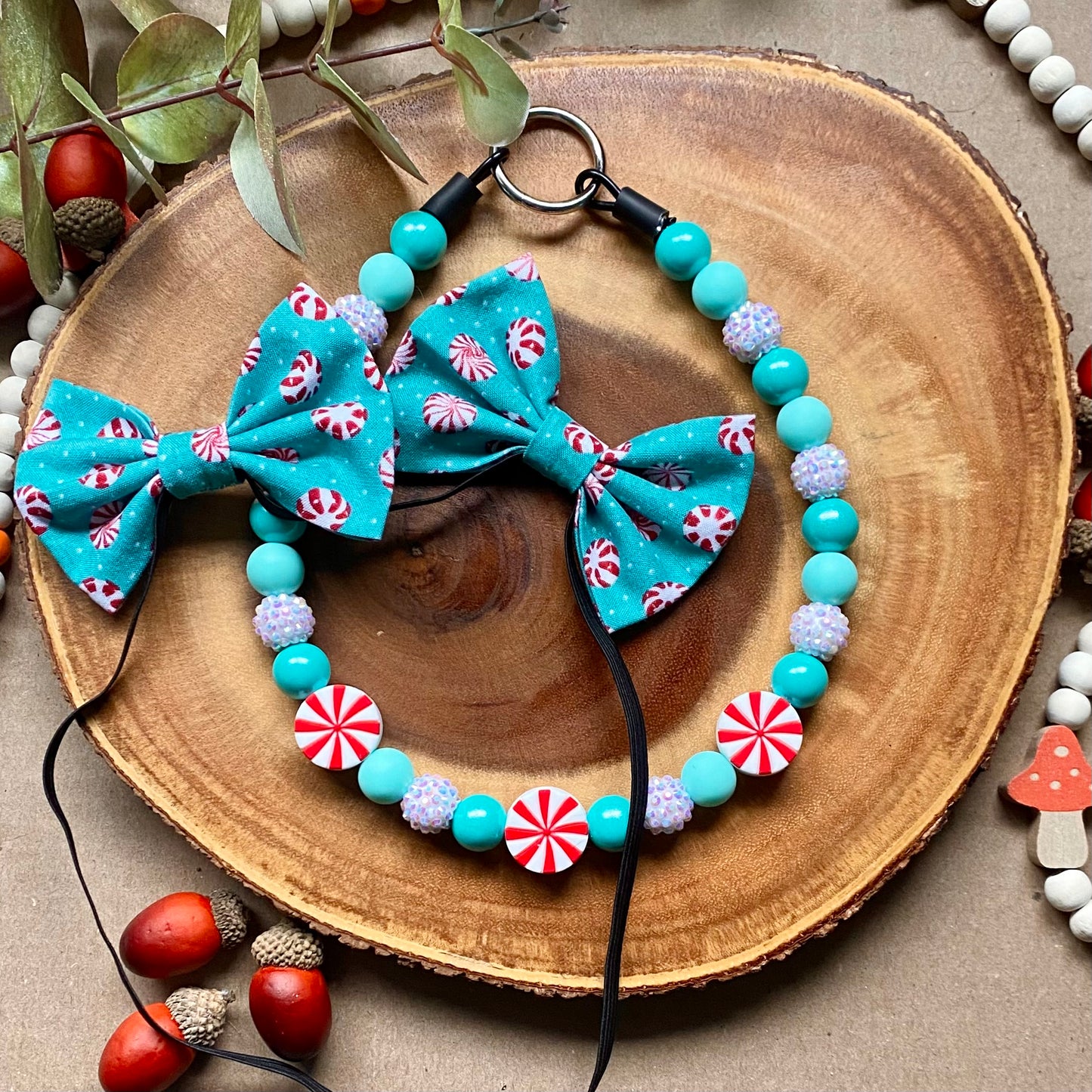 Peppermint Beaded Collar