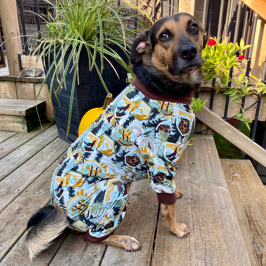 Camping Life Dog Pajamas - Outdoor Pet PJs for Large Dogs - Bully Love Boutique