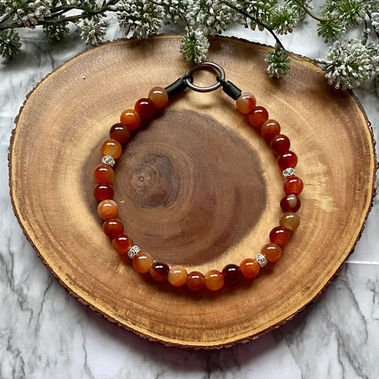 Carnelian Beaded Collar