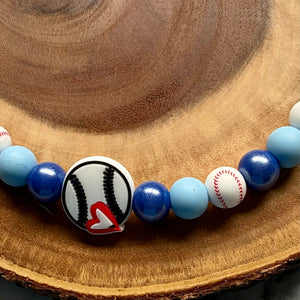 Blue Jays Inspired Baseball Beaded Collar