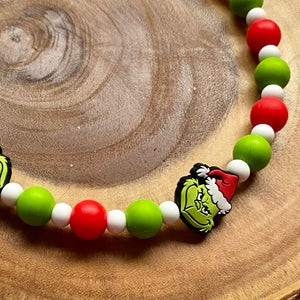 Grinch Beaded Collar