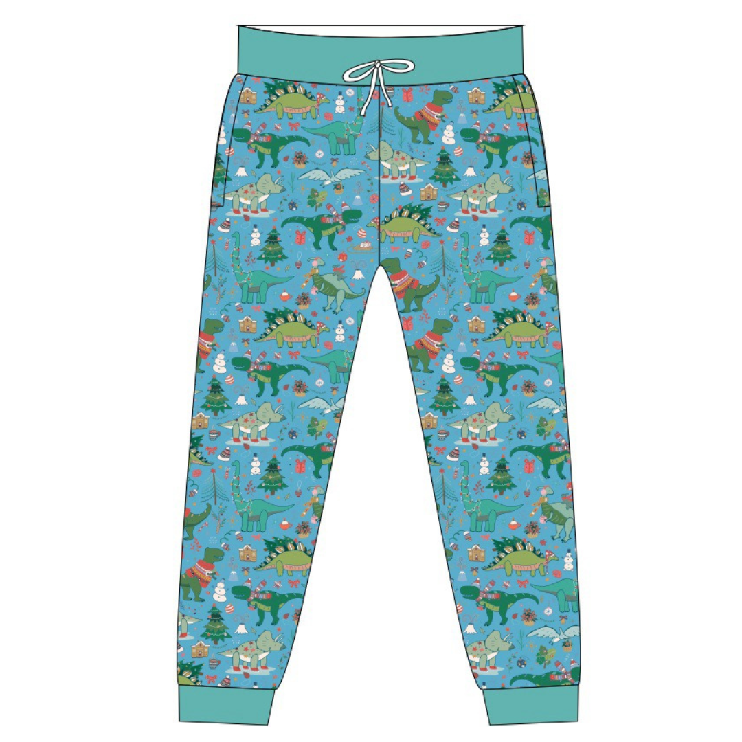 PRE SALE Christmas Dinos Human Pajama Pants