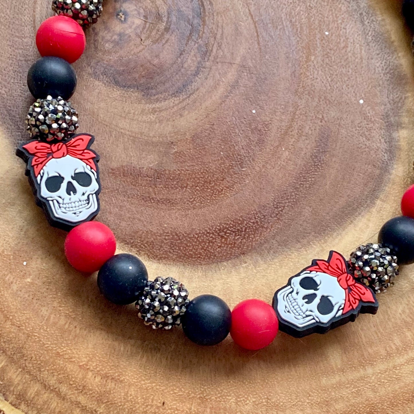 Skull Beaded Collar