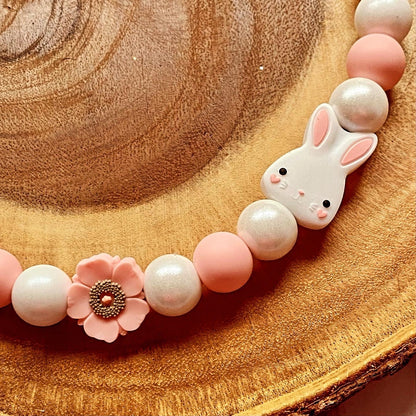 Rosey Bunny Beaded Collar