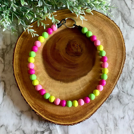 Neon Vibes Beaded Collar