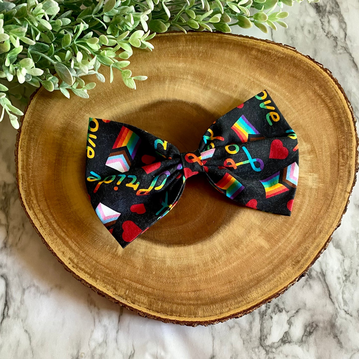 Pride Flag Bowtie & Head Bow