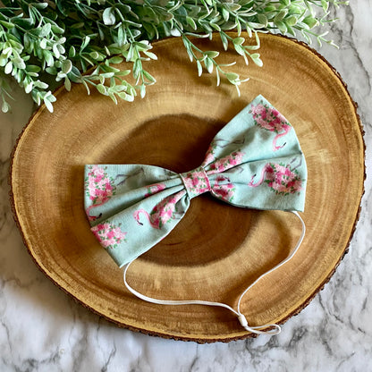 Flamingo Bowtie & Head Bow