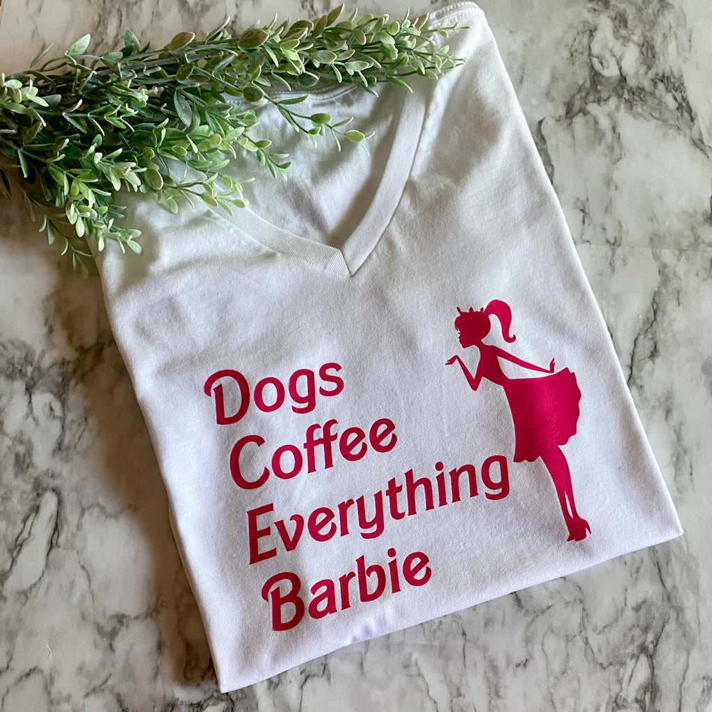 Dogs, Coffee & Barbie Tshirt