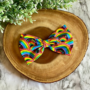 Pride Rainbow Bowtie & Head Bow