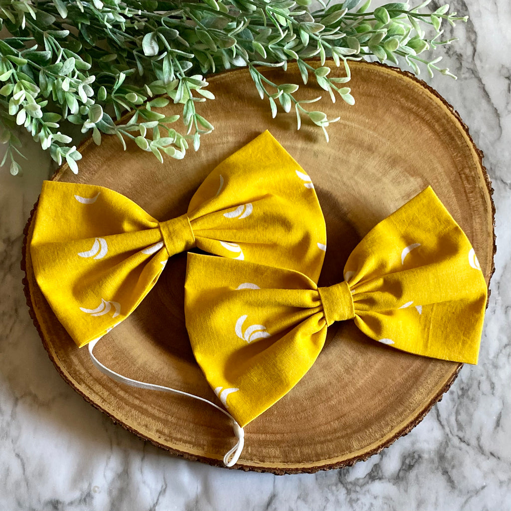 Banana Bowtie & Head Bow