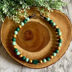 Golden Leaf Beaded Collar