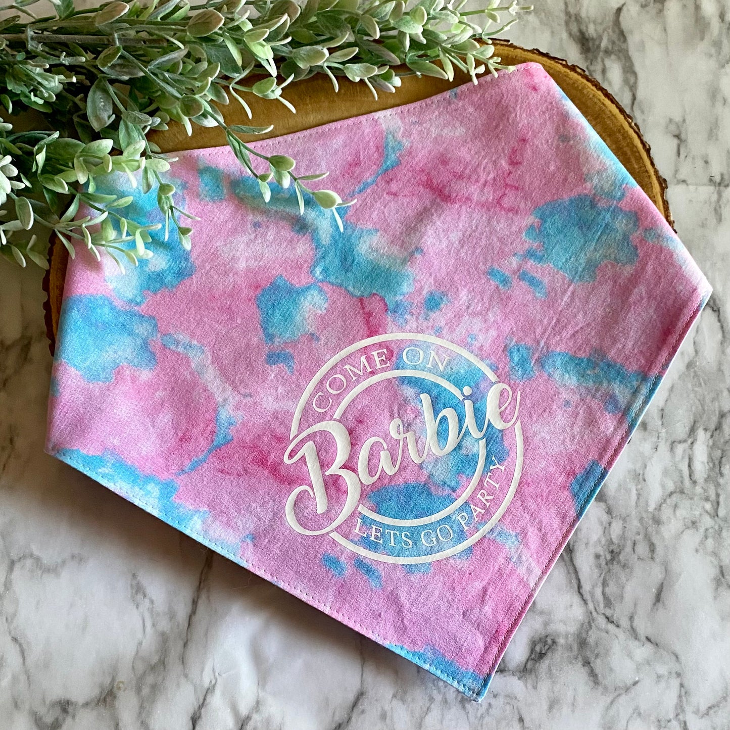 Tie Dye Barbie Bandana