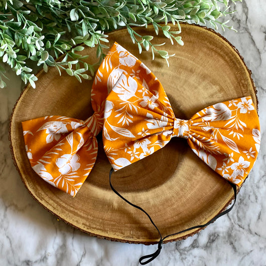 Beach Flowers Bowtie & Head Bow